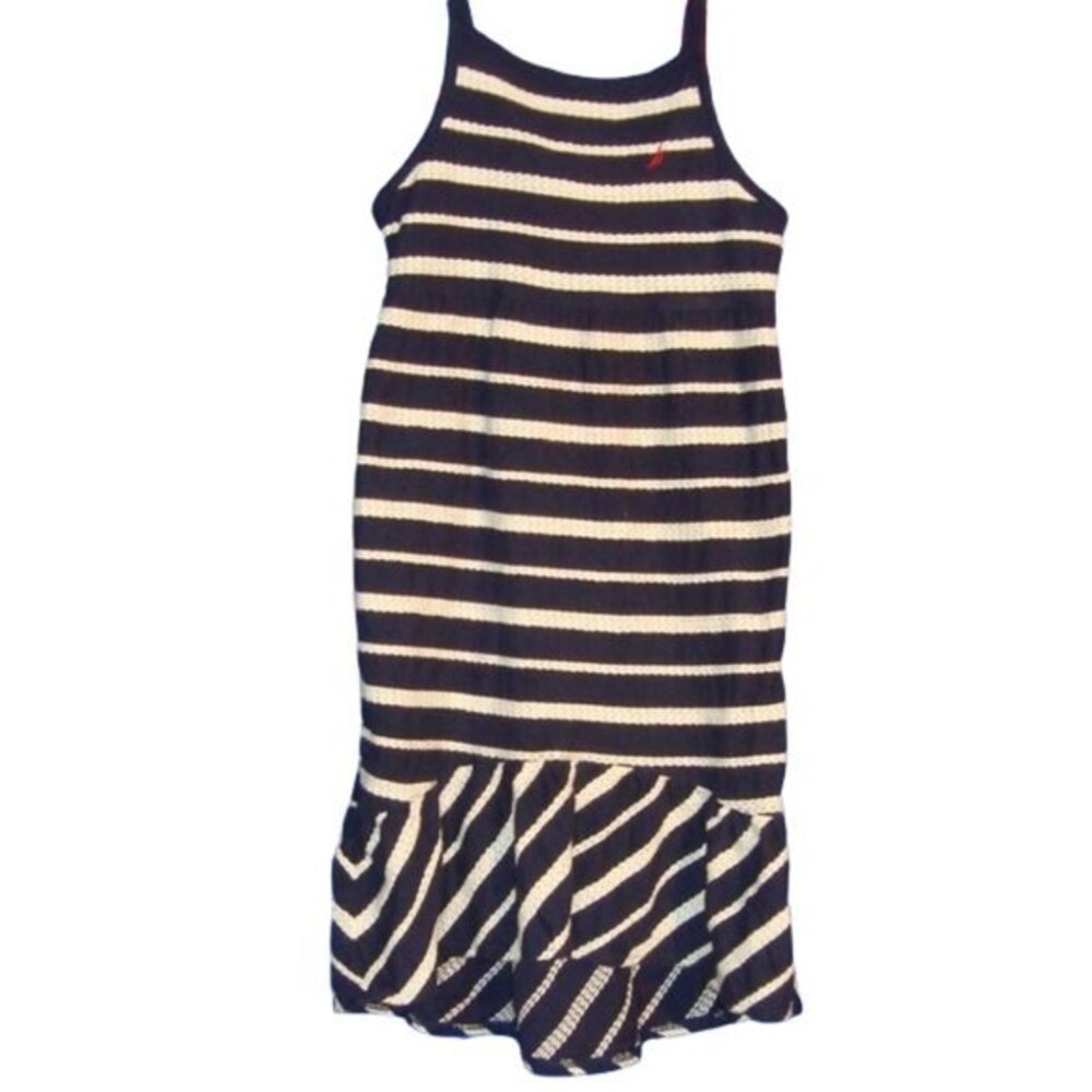 NAUTICA Navy and White Sundress Girl's Size 5